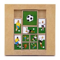 Escape Futebol Desafio Raciocínio Lógico Brinquedo Educativo MDF - Mitra - 6 anos