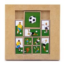 Escape Futebol Desafio Raciocínio Lógico Brinquedos Educativos MDF Mitra 6 anos