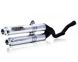 Escape Ponteira Coyote Competition Duplo em Alumínio Bros 160 NXR ano 2015 à 2024 Honda