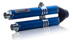 Escape / Ponteira Coyote Competition Duplo em Alumínio Colorido (Anodizado) - Fazer 250 ano 2016/2017 - Yamaha Escape / Ponteira Coyote Competition Duplo em Alumínio Colorido (Anodizado) - Fazer 250 ano 2016/2017 - Yamaha