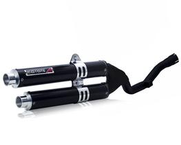 Escape / Ponteira Coyote Competition Duplo em Alumínio - XRE 300 - Honda