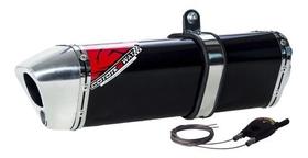 Escape / Ponteira Coyote Modelo TRS 2 Way + Mais em Alumínio - CB 300 F Twister - Honda