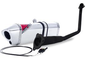 Escape / Ponteira Coyote Modelo TRS 2 Way + Mais em Alumínio - Fazer 250 até 2008 (Sem Sonda Lambda) - Yamaha Escape / Ponteira Coyote Modelo TRS 2 Way + Mais em Alumínio - Fazer 250 até 2008 (Sem Sonda Lambda) - Yamaha