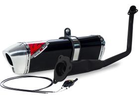 Escape / Ponteira Coyote Modelo TRS 2 Way + Mais em Alumínio - Fazer 250 até 2008 (Sem Sonda Lambda) - Yamaha