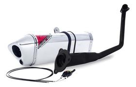 Escape / Ponteira Coyote Modelo TRS 2 Way + MAIS em Alumínio - Pop 110 ano 2015 em Diante