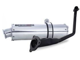 Escape / Ponteira Coyote RS1 Alumínio Redondo - Strada CBX 200 ano 1998 até 2002 - Honda