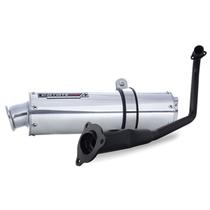 Escape / Ponteira Coyote RS1 em Alumínio Redondo - Factor DX 150 Ano 2025 em Diante - Yamaha - Preto Escape / Ponteira Coyote RS1 em Alumínio Redondo - Factor DX 150 Ano 2025 em Diante - Yamaha - Preto