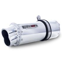 Escape / Ponteira Coyote RS5 Boca 8 Aluminio Oval - Biz 125 até 2010 - Honda
