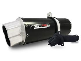 Escape / Ponteira Coyote RS5 Boca 8 Aluminio Oval - CB 300 R - Honda