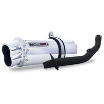 Escape Ponteira Coyote RS5 Boca 8 em Alumínio Oval XTZ Crosser 150 Ano 2025 em Diante Yamaha Polido Escape Ponteira Coyote RS5 Boca 8 em Alumínio Oval XTZ Crosser 150 Ano 2025 em Diante Yamaha Polido
