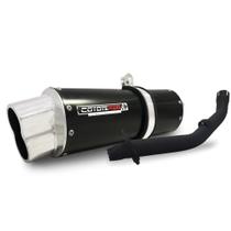 Escape Ponteira Coyote RS5 Boca 8 em Alumínio Oval XTZ Crosser 150 Ano 2025 em Diante Yamaha Preto