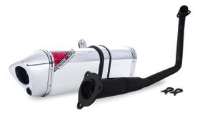 Escape / Ponteira Coyote TRS 2 WAY Alumínio - CG 125 Fan / Titan KS (Sem Bacalhau) 2000 até 2008 - Honda