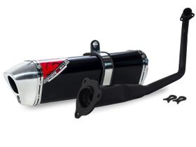 Escape / Ponteira Coyote TRS 2 WAY Alumínio - CG 150 Titan / Fan ESDi/EX 2009 até 2013 - Honda