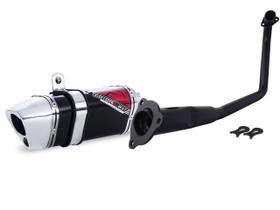 Escape / Ponteira Coyote TRS 2 Way JUNIOR 20cm em Alumínio - Fazer 150 - Yamaha Escape / Ponteira Coyote TRS 2 Way JUNIOR 20cm em Alumínio - Fazer 150 - Yamaha