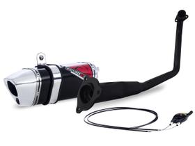 Escape / Ponteira Coyote TRS 2 Way + Mais JUNIOR 20cm em Alumínio - Pop 100 - Honda