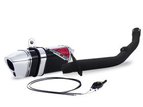 Escape / Ponteira Coyote TRS 2 Way + Mais JUNIOR 20cm em Alumínio - XRE 190 - Honda Escape / Ponteira Coyote TRS 2 Way + Mais JUNIOR 20cm em Alumínio - XRE 190 - Honda