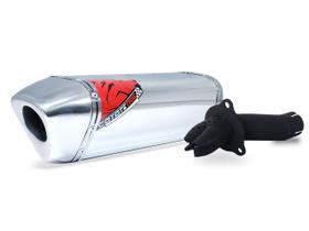 Escape / Ponteira Coyote TRS Tri-Oval Alumínio - CB 300 R Todos os Anos - Honda Escape / Ponteira Coyote TRS Tri-Oval Alumínio - CB 300 R Todos os Anos - Honda