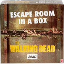 Escape Room in a Box:The Walking Dead Board Game, Party Game for 4 to 8 Players with Clues &amp Puzzles Inspired by AMC TV Series, Gift for Teens &amp Adults Ages 13 Year Old &amp Up - Mattel Games