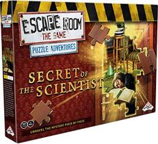Escape Room The Game, Puzzle Adventures: Secret of The Scientist Jigsaw Puzzle &amp Escape Room Board Game for Adults and Teens