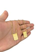 Escapulário 1mm Fé Versículo - Banhado a Ouro 18k Escapulário 1mm Fé Versículo - Banhado a Ouro 18k