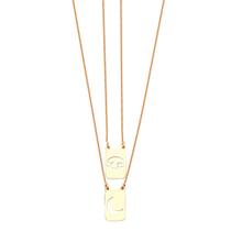 Escapulário 60cm Amuleto Signo De Câncer E Lua - Prata Banhado A Ouro 18k Escapulário 60cm Amuleto Signo De Câncer E Lua - Prata Banhado A Ouro 18k