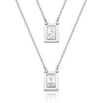 Escapulário Aço Inox N.senhora Do Carmo + Sagrado Coração