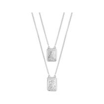 Escapulário Aço S. C. de Jesus e São Jorge 22x17mm 60cm