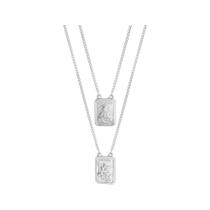 Escapulário Aço S. C. de Jesus e São Miguel 22x17mm 60cm