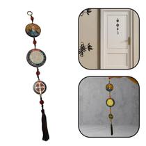 Escapulário Adorno de Porta Medalha de São Bento com Pompom