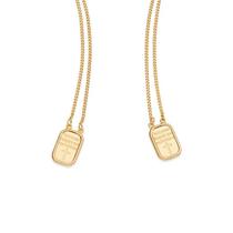 Escapulário banhado ouro 3x 24k 18k e 22k unissex cruz rommanel tudo posso naquele que me fortalece 532197