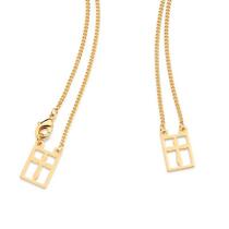 Escapulário banhado ouro 3x 24k 18k e 22k unissex infantil rommanel medalhas vazadas com cruz 532330