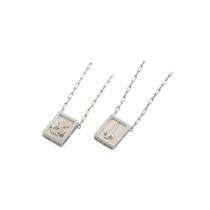 Escapulário caixa são jorge banhado à rhodium