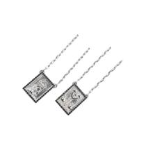 Escapulário caixa zircônia exu banhado à rhodium preto