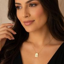 Escapulário Clássico Banhado Ouro 18k Nossa Senhora Virgem Maria Escapulário Clássico Banhado Ouro 18k Nossa Senhora Virgem Maria