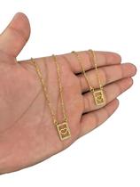 Escapulário Coração Feminino - Banhado A Ouro 18K