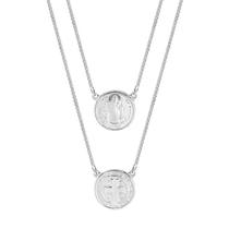 Escapulário de Aço Mini São Bento 8mm 65cm Corrente Veneziana Escapulário de Aço Mini São Bento 8mm 65cm Corrente Veneziana