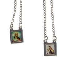 Escapulário de Inox com Foto Mini Cordão Escapulário de Inox com Foto Mini Cordão