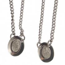 Escapulário de Inox Oval Mini 30cm Escapulário de Inox Oval Mini 30cm