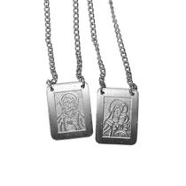 Escapulário de Inox Quadrado