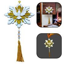 Escapulário de Porta Divino Espírito Santo Branco