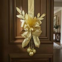 Escapulário De Porta Iluminado Natalino 2M Guirlanda Dourado Escapulário De Porta Iluminado Natalino 2M Guirlanda Dourado