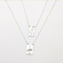 Escapulário de Prata 925 Orixás Oxalá - 60cm