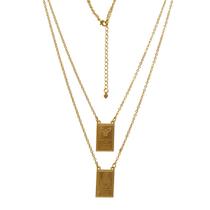 Escapulário Duplo Folheado em Ouro 18k SoftJoias