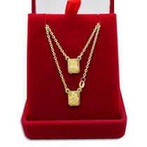 Escapulario Em Ouro 18k Gargantilha Corrente Cordão Colar Escapulario Em Ouro 18k Gargantilha Corrente Cordão Colar