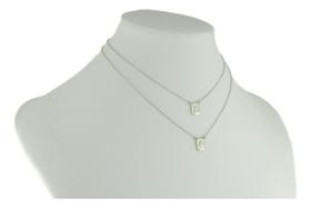 Escapulário Em Ouro Branco 18k 750 Cadeado Dupla Face 60 Cm Escapulário Em Ouro Branco 18k 750 Cadeado Dupla Face 60 Cm