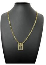 Escapulário Fé 5Mm Banhado A Ouro 18K Escapulário Fé 5Mm Banhado A Ouro 18K