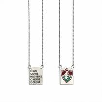 Escapulário Fluminense Melhor Preço Aço Inox 60cm Escudo Resinado Frase Verde e Grená Inoxidável Flu Escapulário Fluminense Melhor Preço Aço Inox 60cm Escudo Resinado Frase Verde e Grená Inoxidável Flu