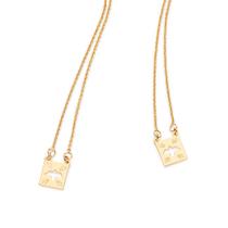 Escapulário folheado a ouro com medalhas 531530 Rommanel