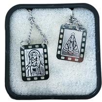 Escapulário Folheado NSra. Aparecida Sagrado Coração