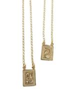 Escapulário Folheado Tradicional Com Frase No Verso